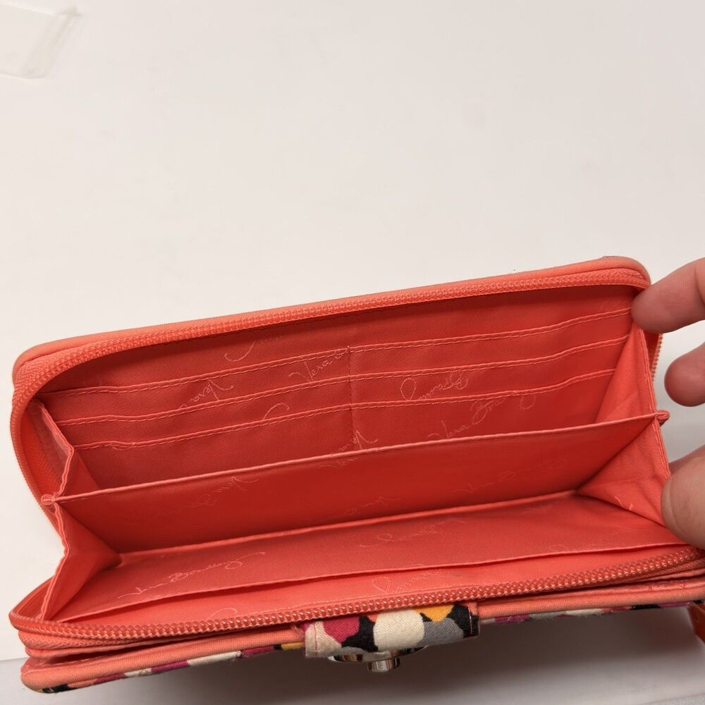 VERA BRADLEY Pixie Confetti Pattern Ziparound & T… - image 12